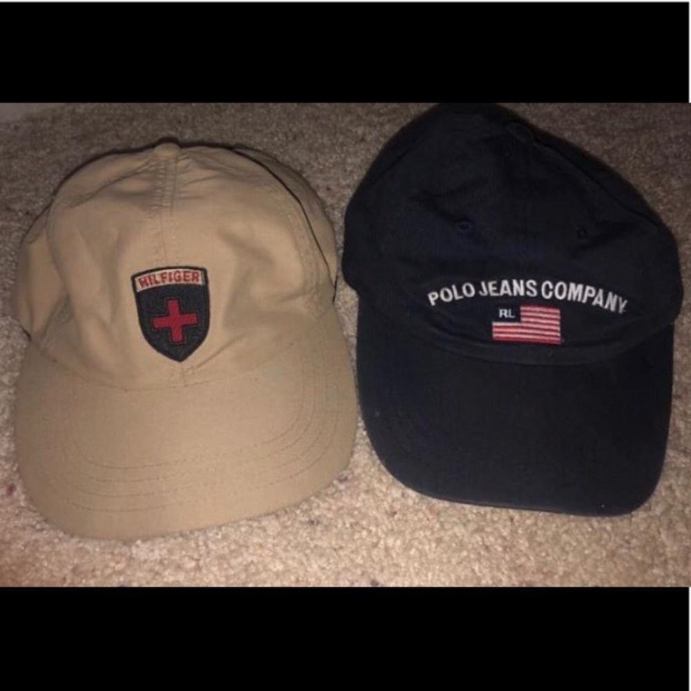 Ralph Lauren and Tommy Hilfiger hats